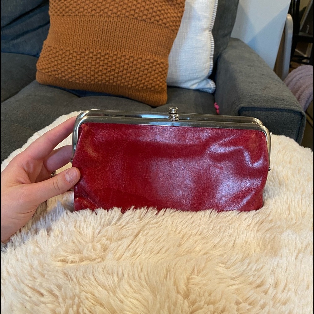 Mint condition Red “Hobo” wallet